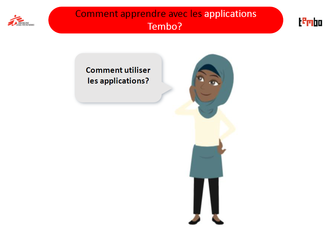 Comment apprendre avec les applications Tembo?