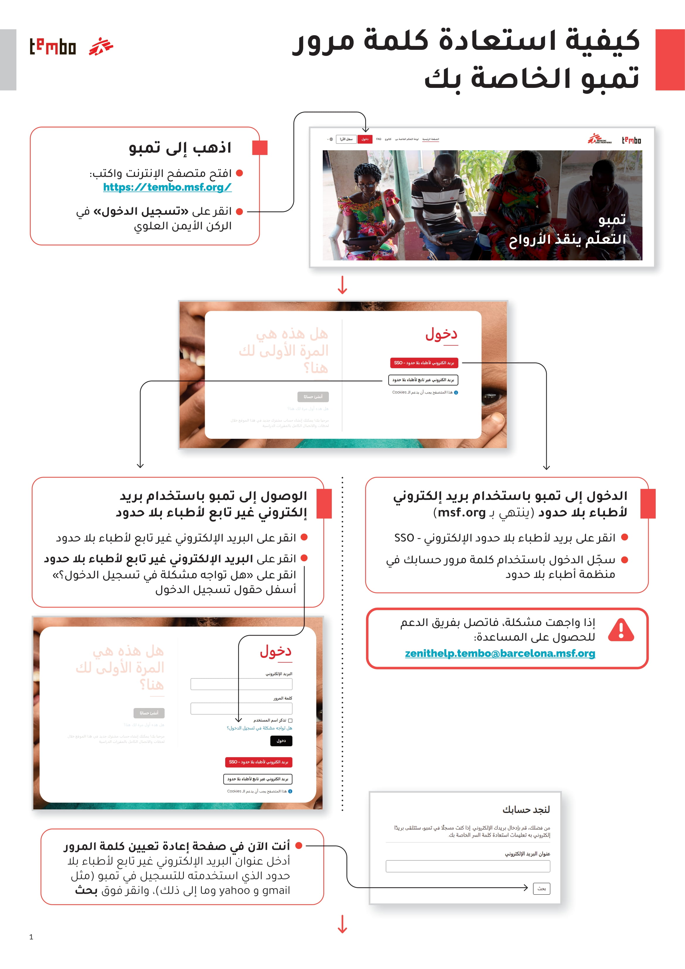 كيفية استعادة كلمة مرور تمبو الخاصة بك كيفية استعادة كلمة مرور تمبو الخاصة بك